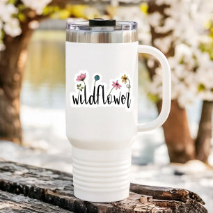 Wildflower Laptop Water bottle Die-Cut Sticker