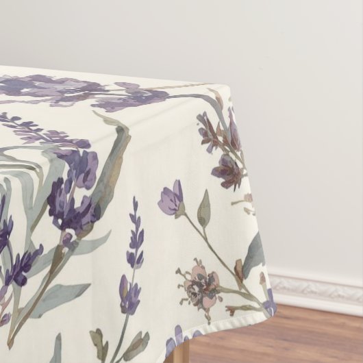 Wildflower Lavender Boho Botanical Floral Pattern Tafelkleed (Voorbeeld)