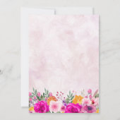 Wildflower lente afstuderen uitnodiging (Achterkant)