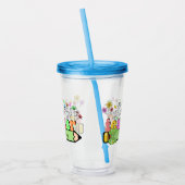 Wildflower Leraar Naam Gepersonaliseerd, leraar ca Acryl Drinkbeker (Links)