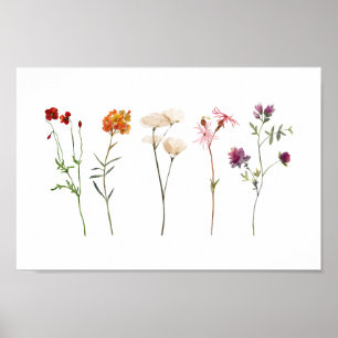 Wildflower Lesbische Pride Wall Art Poster