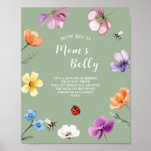 Wildflower Lovebug Hoe Groot Is Ma Belly Poster