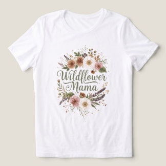 Wildflower Mama Bloemstuk Moederdag Mama Cadeau Tri-Blend Shirt