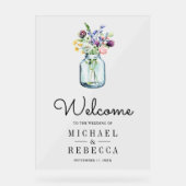 Wildflower Mason Jar Wedding Welcome (Recto)