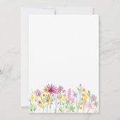 Wildflower Meadow  Bloemen Couples Douche Kaart (Achterkant)