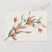 Wildflower Meadow Bruiloft Behuizing Kaart (Achterkant)