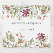 Wildflower Meadow Bruiloft Bier Etiket (Enkel label)