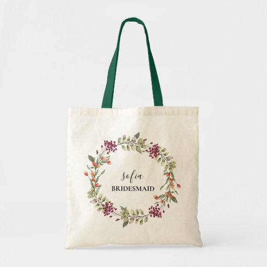 Wildflower Meadow Bruiloft Bruidsmeisje Bruiloft T Tote Bag (Voorkant)