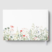 Wildflower Meadow Bruiloft Gastenboek (Achterkant)