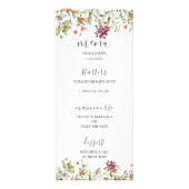 Wildflower Meadow Bruiloft Menu (Voorkant)