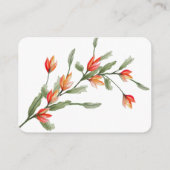 Wildflower Meadow Bruiloft RSVP Details QR Code Informatiekaartje (Achterkant)