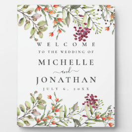 Wildflower Meadow Bruiloft Welkomstbord Fotoplaat