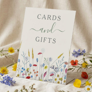 Wildflower Meadow Cards & Gifts Shower Sign Reclamebord Met Voetstuk