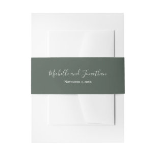 Wildflower Meadow Invitation Belly Band Uitnodigingen Wikkel