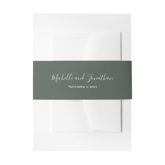Wildflower Meadow Invitation Belly Band Uitnodigingen Wikkel (Voorkant Voorbeeld)