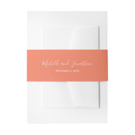 Wildflower Meadow Invitation Belly Band Uitnodigingen Wikkel