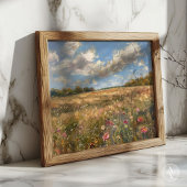 Wildflower Meadow Landschap Schilderen Impressioni Poster