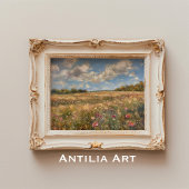 Wildflower Meadow Landschap Schilderen Impressioni Poster