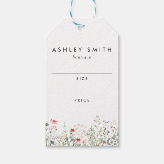 Wildflower Meadow Price Label Cadeaulabel (Voorkant)