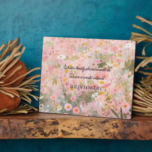 Wildflower Meadow Quote Fotoplaat