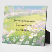 Wildflower Meadow Quote Fotoplaat (Zijkant)