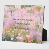 Wildflower Meadow Quote Fotoplaat (Zijkant)