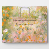 Wildflower Meadow Quote Fotoplaat (Voorkant)