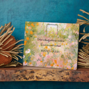 Wildflower Meadow Quote Fotoplaat