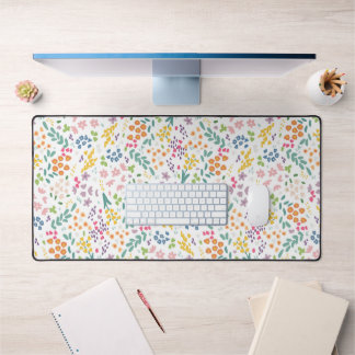 Wildflower Meadow | Schattige Ditsy bloempatroon Bureaumat