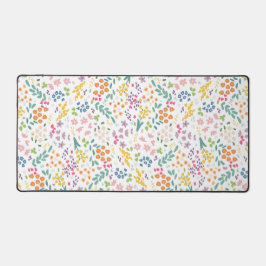 Wildflower Meadow | Schattige Ditsy bloempatroon Bureaumat