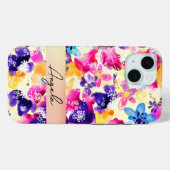 Wildflower Meadow Shabby Flowers Case-Mate iPhone Case (Achterkant (horizontaal))