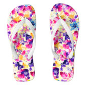 Wildflower Meadow Shabby Flowers Teenslippers (Voetbed)