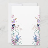 Wildflower Meadow Tea set Vrijgezellenfeest Kaart (Achterkant)