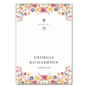 Wildflower Meadow Tuin Huwelijk Boho Place Card Kaart
