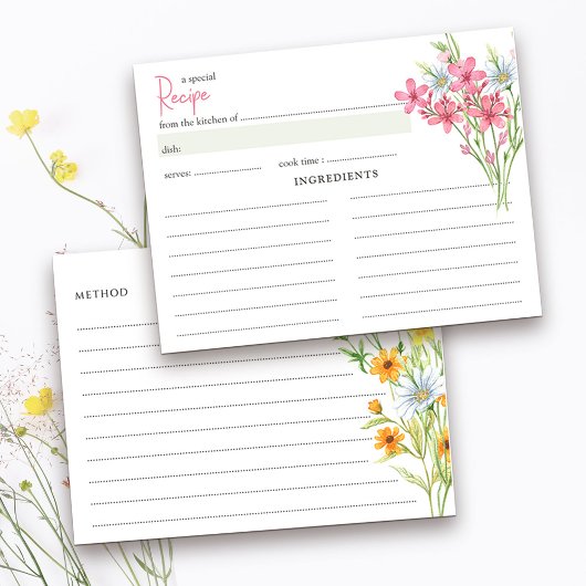 Wildflower Meadow Vrijgezellenfeest Recept Kaart