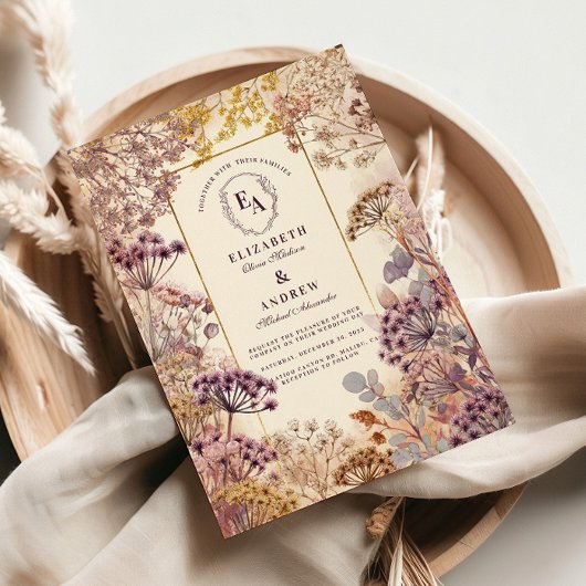  Wildflower Meadow Wedding Kaart