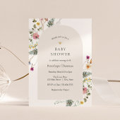 Wildflower Meadows Baby shower Kaart