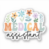 Wildflower medisch assistent CMA, Med assistent Sticker (Voorkant)