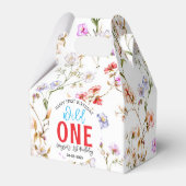 Wildflower Meisje 1e Verjaardagsfeest Bedankdoosjes (Achterkant)