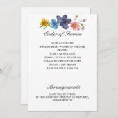 Wildflower Memorial Programma Sides 3 en 4 (Voorkant / Achterkant)