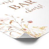 Wildflower Mimosa bar teken Poster (Hoek)