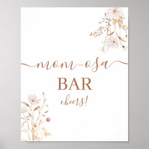Wildflower Mimosa bar teken Poster