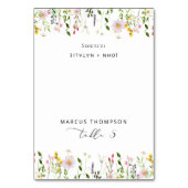 Wildflower moderne kalligrafie plaats kaarten (Voorkant)