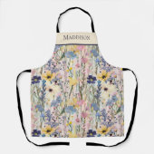 Wildflower Monogram Botanical Schort (Voorkant)