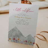 Wildflower Mountain Baby shower Uitnodiging