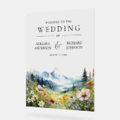 Wildflower Mountain Meadow Wedding Welcome (Angle)