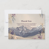 Wildflower Mountain Milestone Celebration Bedankkaart (Voorkant)