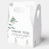 Wildflower Mountain Waterverf bruiloft Bedankdoosjes (Geopend)