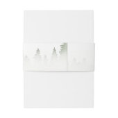 Wildflower Mountain Waterverf bruiloft Uitnodigingen Wikkel (Achterkant Voorbeeld)