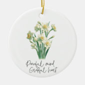 Wildflower Narcissus Keramisch Ornament (Voorkant)